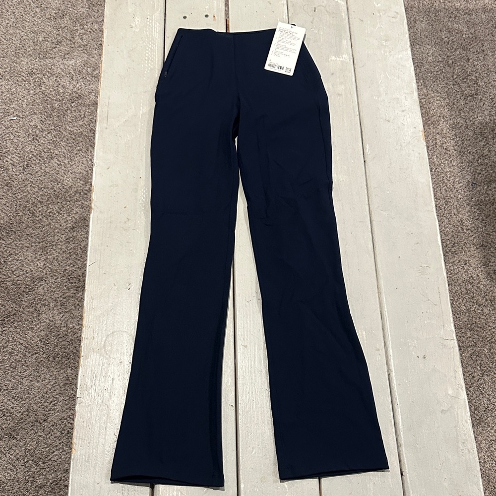 New Lululemon Size 0 Smooth Fit Pull On High Rise Pant 32" TRNV True Navy $148